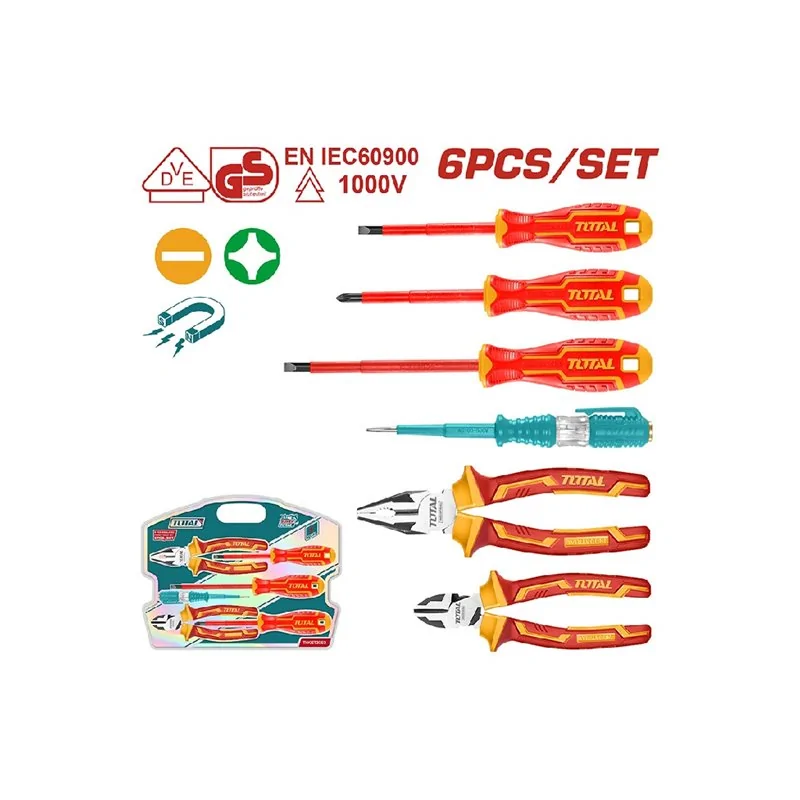 SET UTENSILI MANUALI TOTAL ISOLATI PZ 6 TOTAL