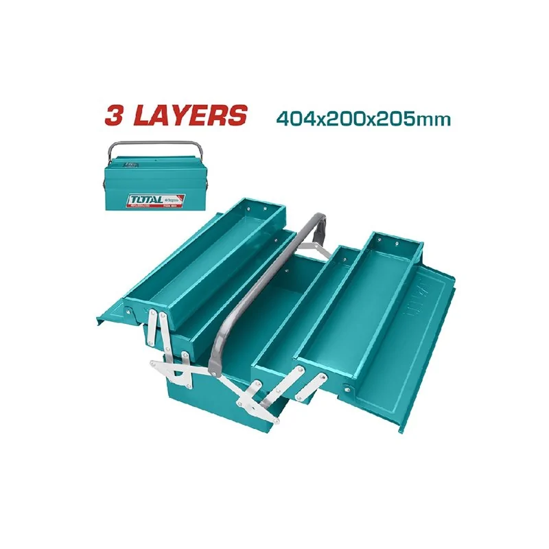 CASSETTA ATTREZZI 3 PIANI MM 404X200X205 TOTAL