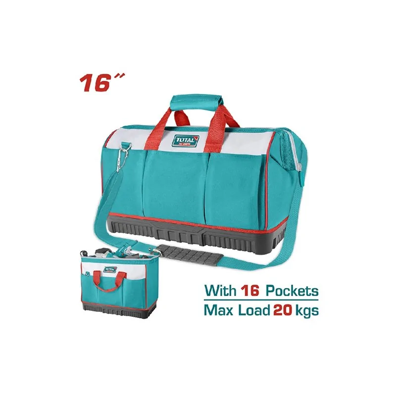 BORSA PORTA ATTREZZI 16 TASCHE BASE RIGIDA TOTAL