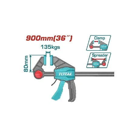 MORSETTO A BARRA SGANCIO RAPIDO MM 900 TOTAL