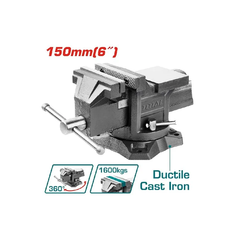 MORSA DA BANCO BASE GIREVOLE CON INCUDINE MM 150 TOTAL