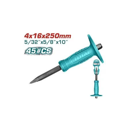 SCALPELLO A PUNTA CON PARAMANO MM 4X16X250 TOTAL