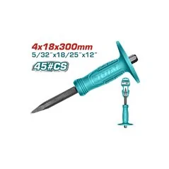 SCALPELLO A PUNTA CON PARAMANO MM 4X18X300 TOTAL