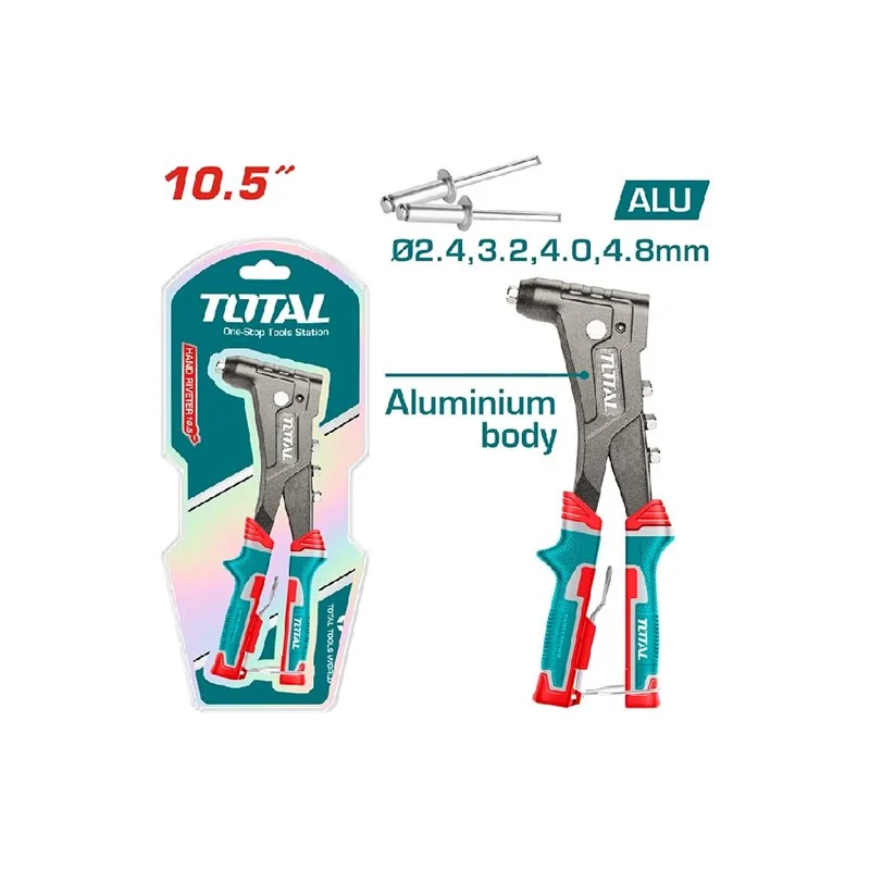 RIVETTATRICE MANUALE COMPATTA IN ALLUMINIO TOTAL