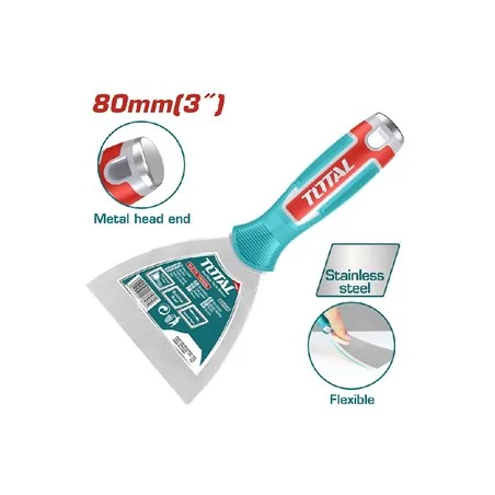 SPATOLA PER STUCCO CON MANICO IN ABS MM 80 TOTAL