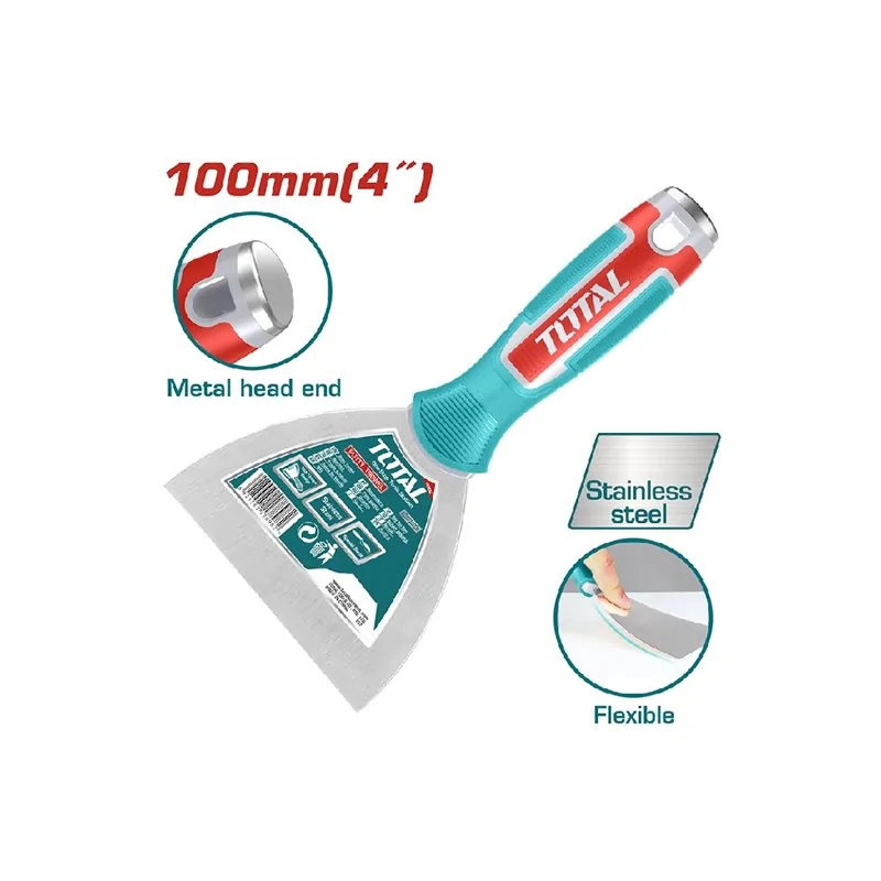 SPATOLA PER STUCCO CON MANICO IN ABS MM 100 TOTAL