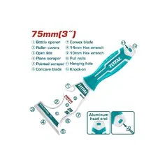 SPATOLA PER STUCCO MULTIFUNZIONE MM 75 TOTAL