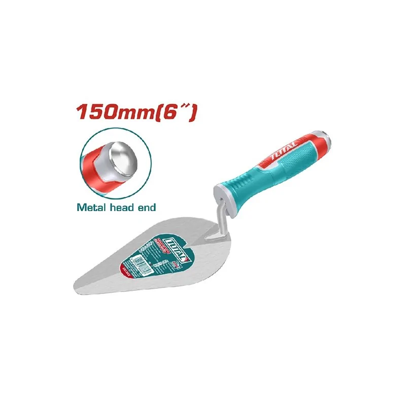 CAZZUOLA MURATORE PUNTA TONDA MANICO FIBRA MM 150 TOTAL