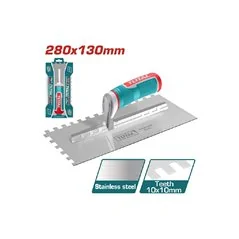 FRATTAZZO DENTATO MANICO FIBRA MM 280X130 TOTAL