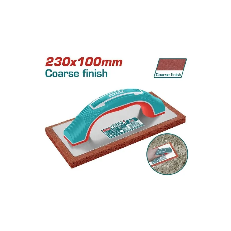 FRATTAZZO IN GOMMA MANICO FIBRA MM 230X100 TOTAL