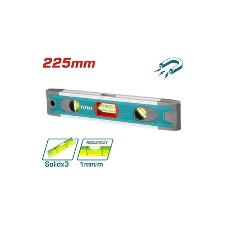 LIVELLA MAGNETICA MM 225 3 BOLLE TOTAL