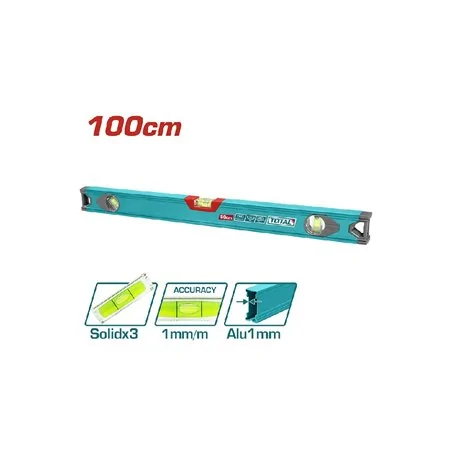 LIVELLA ALLUMINIO 3 BOLLE CM 100 TOTAL