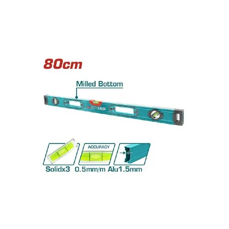 LIVELLA BILATERALE 3 BOLLE CM 80 TOTAL