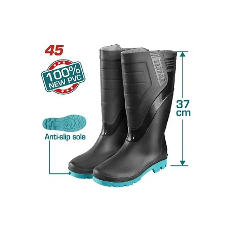 STIVALI DA LAVORO IN PVC TAGLIA 45 TOTAL