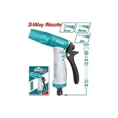 PISTOLA IRRIGAZIONE A 3 GETTI REGOLABILE TOTAL