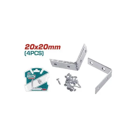 SQUADRETTA GIUNZIONE ANGOLARE 20X20 PZ 4 TOTAL