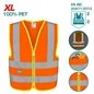 GILET ARANCIO XL CON BANDE ALTA VISIBILITA' TOTAL