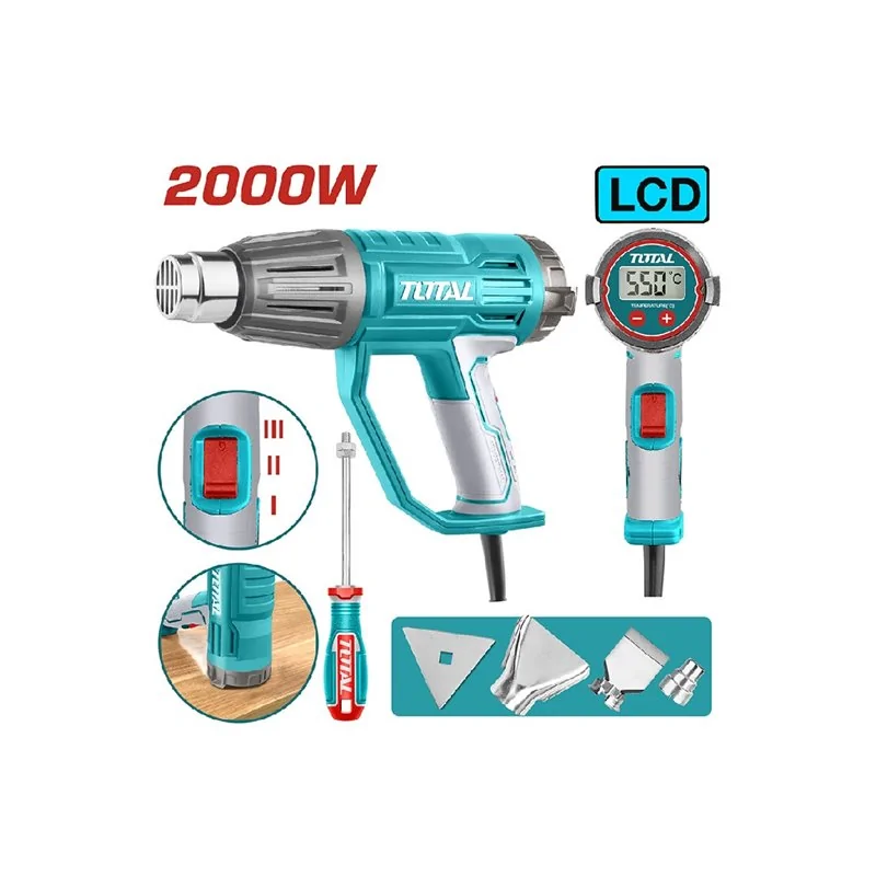 copy of PISTOLA TERMICA 2000W 600° CON ACCESSORI E DISPLAY TOTAL