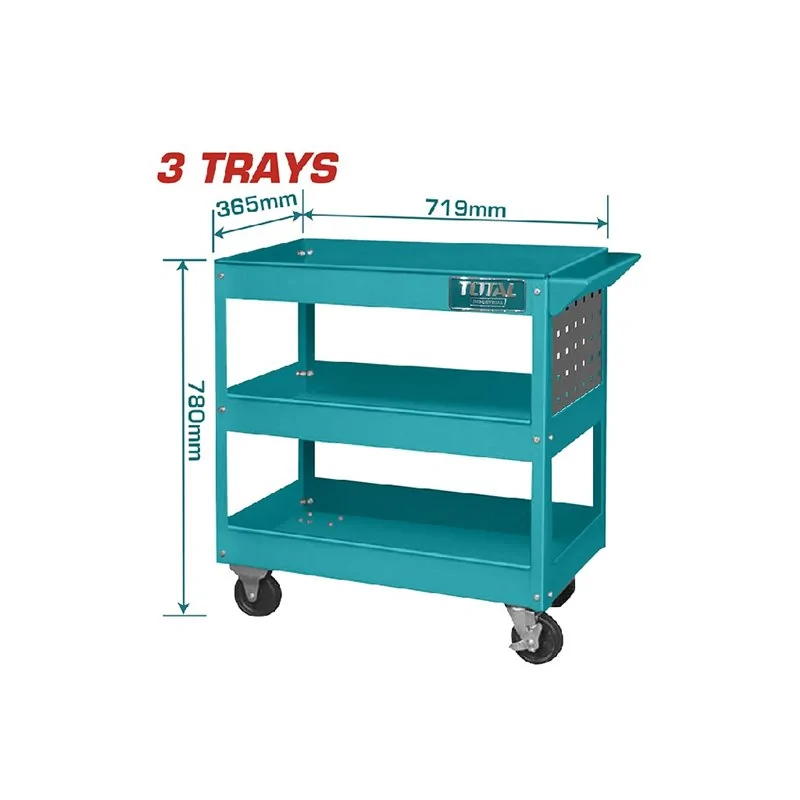 copy of CARRELLO PORTA UTENSILI 3 PIANI MM 718X365X780 TOTAL