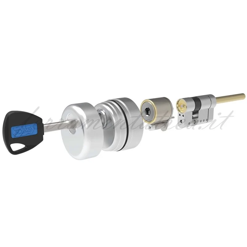 MOTTURA C3D DF18 CHIAVE-PREDISPOSIZIONE POMOLO REGOLABILE KIT CILINDRO PIU' DEFENDER DF18