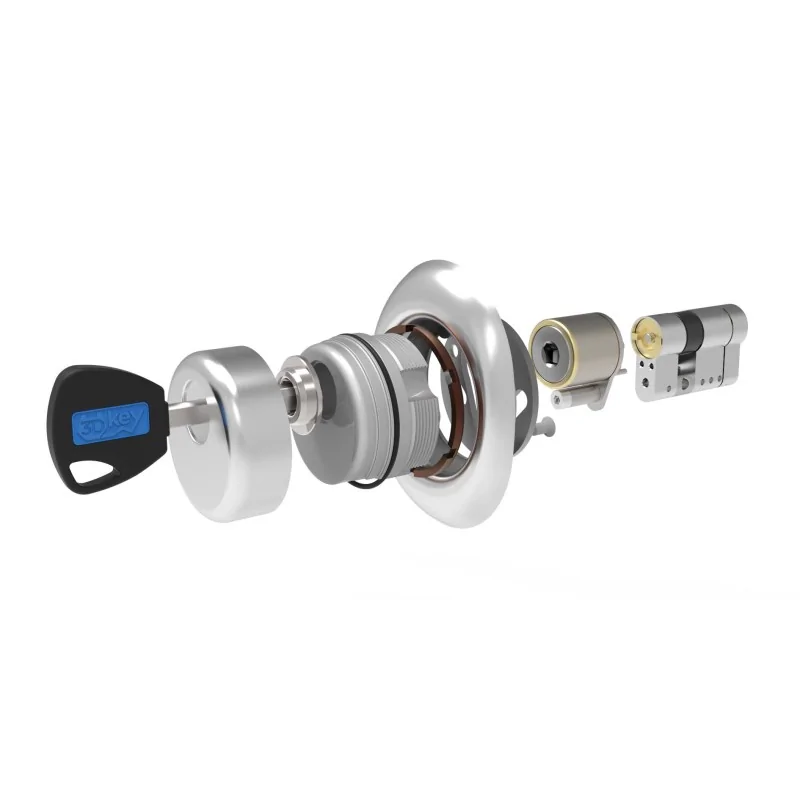 MOTTURA C3D DF07 CHIAVE-CHIAVE KIT CILINDRO PIU' DEFENDER DF 07 REGOLABILE A MOLLA