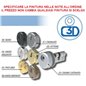 MOTTURA C3D DF18 CHIAVE-CHIAVE KIT CILINDRO PIU' DEFENDER DF18 REGOLABILE A GHIERA CON MOSTRINA PIENA