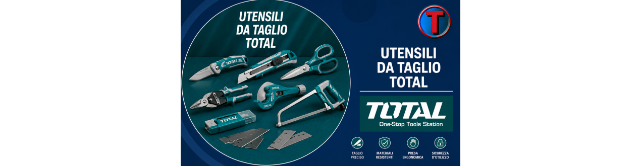 Utensili da Taglio TOTAL | Cutter, Cesoie e Seghe | Tre A