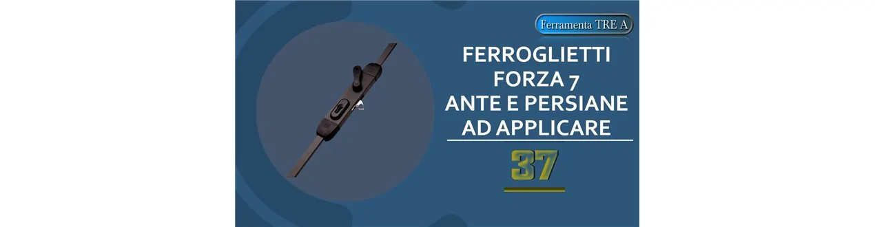 Serrature per ante e persiane con cilindro europeo Forza 7 Mottura serie 37