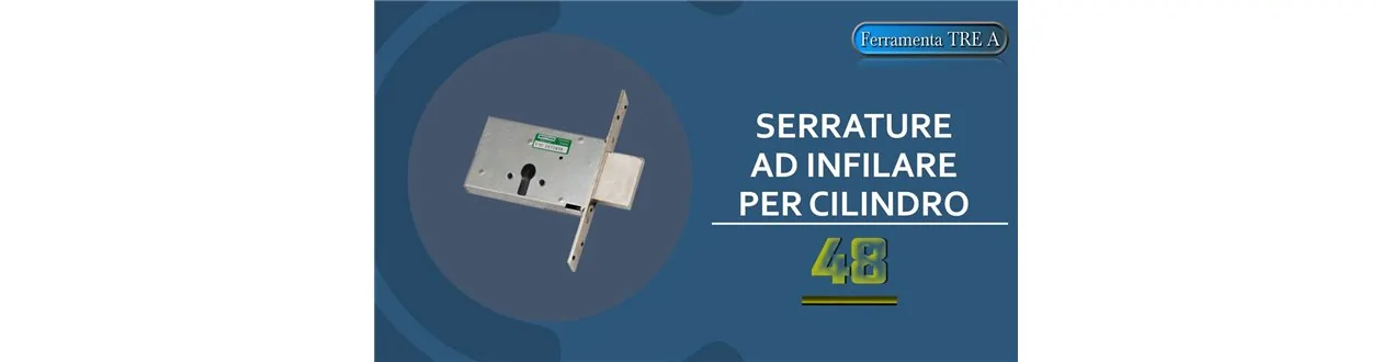 Serrature ad infilare per cilindro serie 48