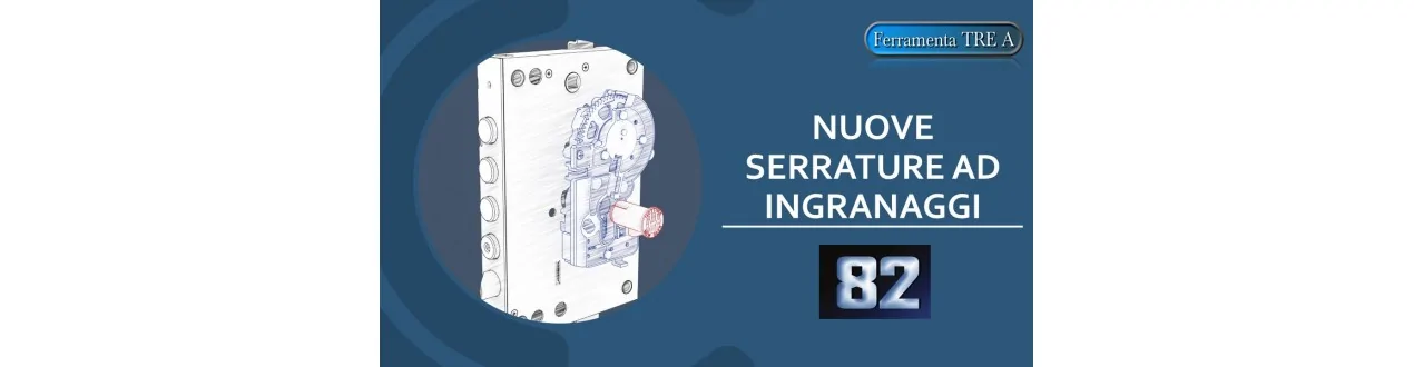 Serie 82 serrature ad ingranaggi per cilindro europeo