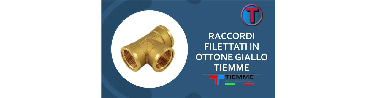 RACCORDI IN OTTONE GIALLO TIEMME