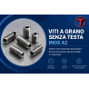 Viti a Grano Senza Testa Inox A2