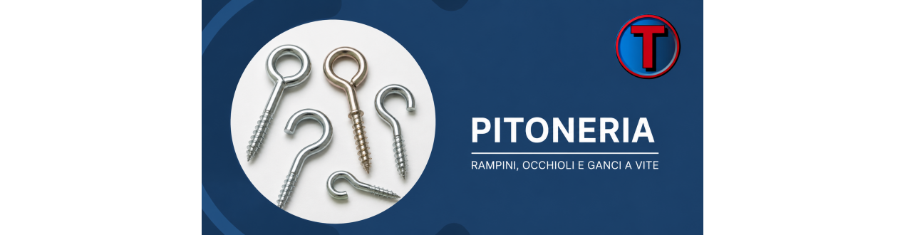 Pitoneria: Rampini, Occhioli e Ganci a Vite | Ferramenta Tre A
