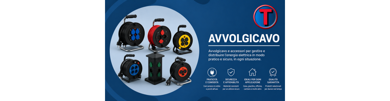Avvolgicavo Elettrici e Accessori | Ferramenta Tre A