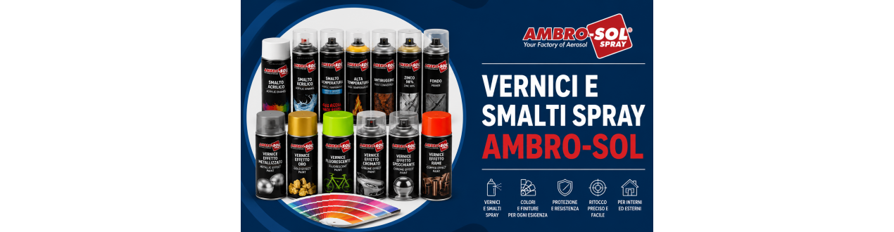 Vernici e Smalti Spray Ambro-Sol | Ferramenta Tre A
